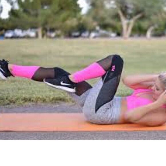 Victoria's Secret PINK Bonded High Waist Mesh Legging Gray Pink - Picture 11 of 11